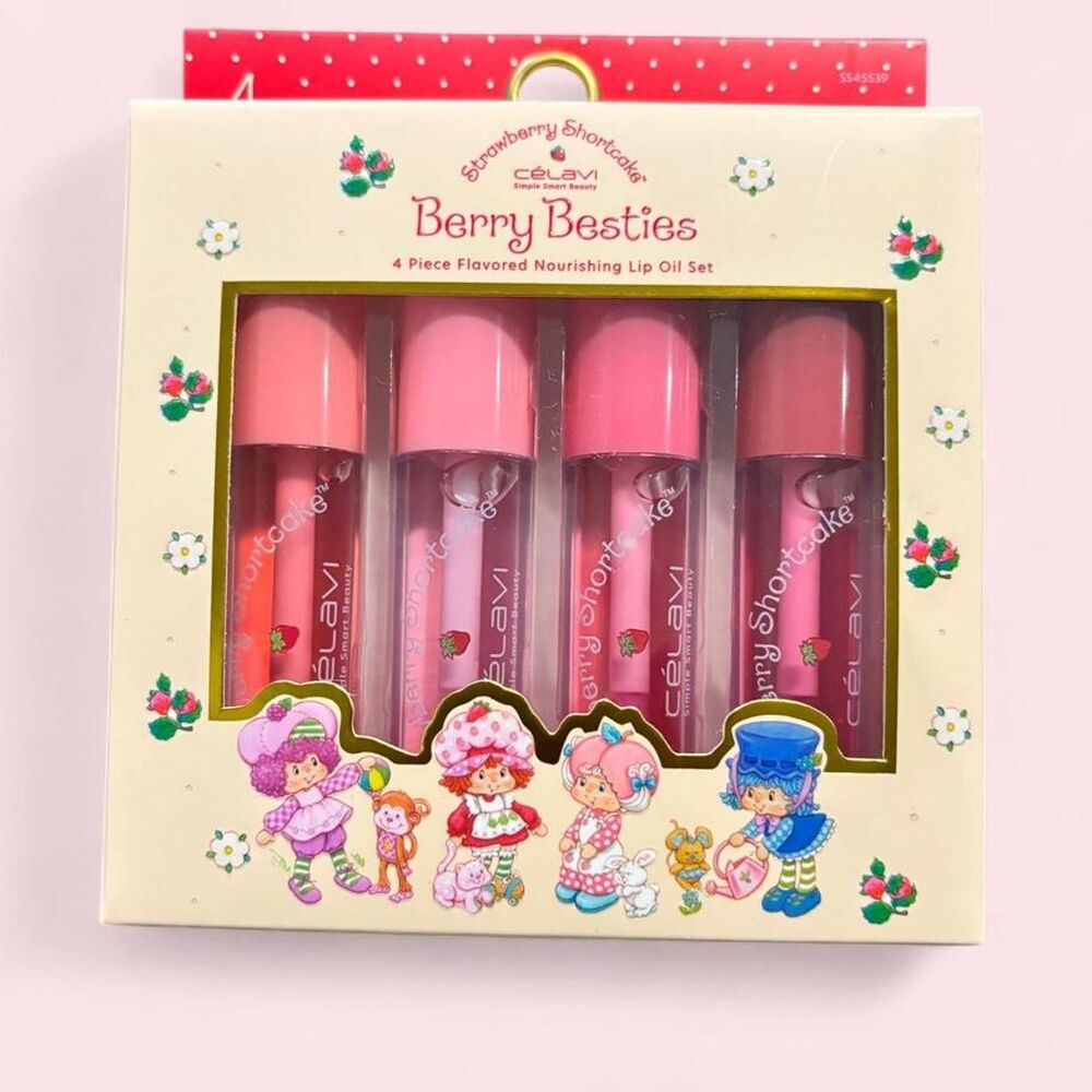 Strawberry Shortcake 4 Piece Nourishing Lip Oil Set
